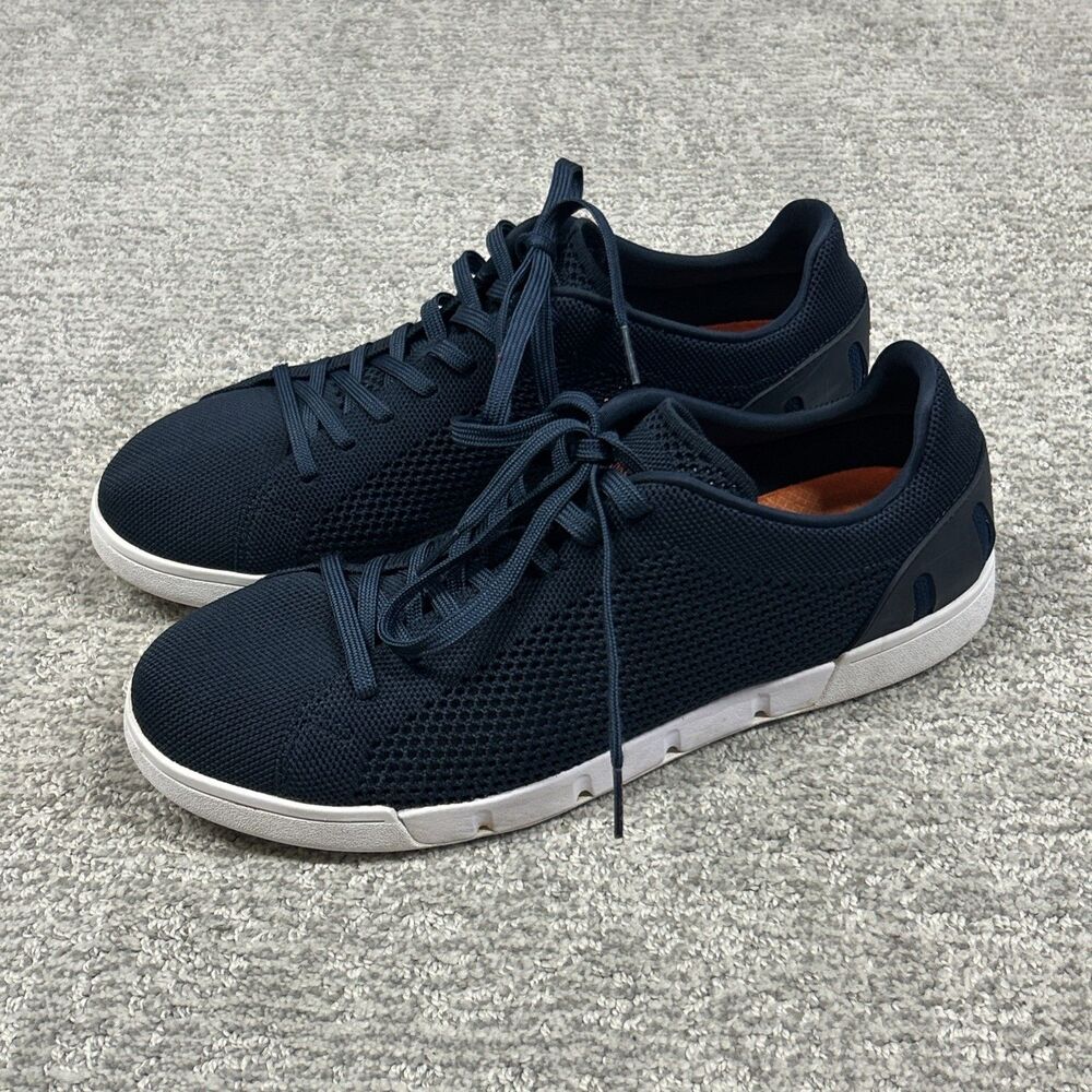 Swims Breeze Tennis Knit Shoes Mens 11 Sneakers Navy White 21285-048